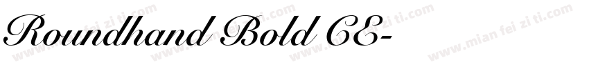 Roundhand Bold CE字体转换